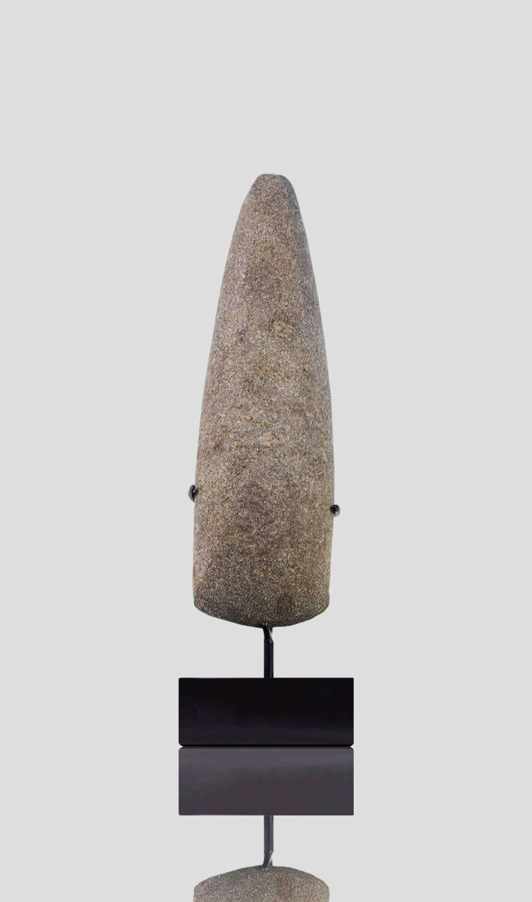 A stunning museum-standard rare authentic Neolithic hand axe measuring 261mm created by an ancient hand