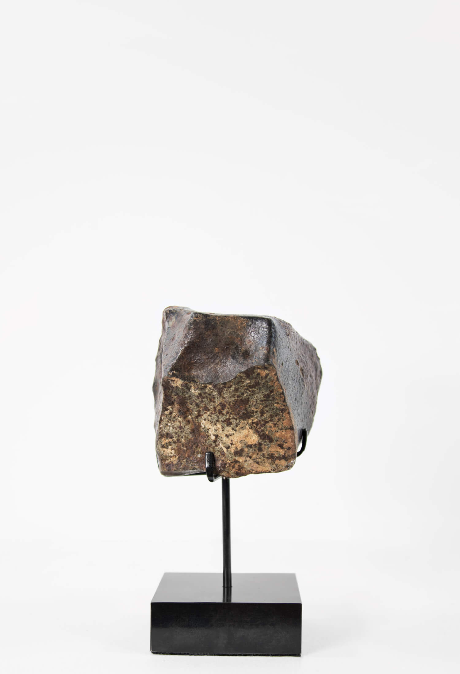 Our fallen star series NWA H5 Iron Meteorite presented on a luxury custom-designed bronze stand weighing 1141 grams