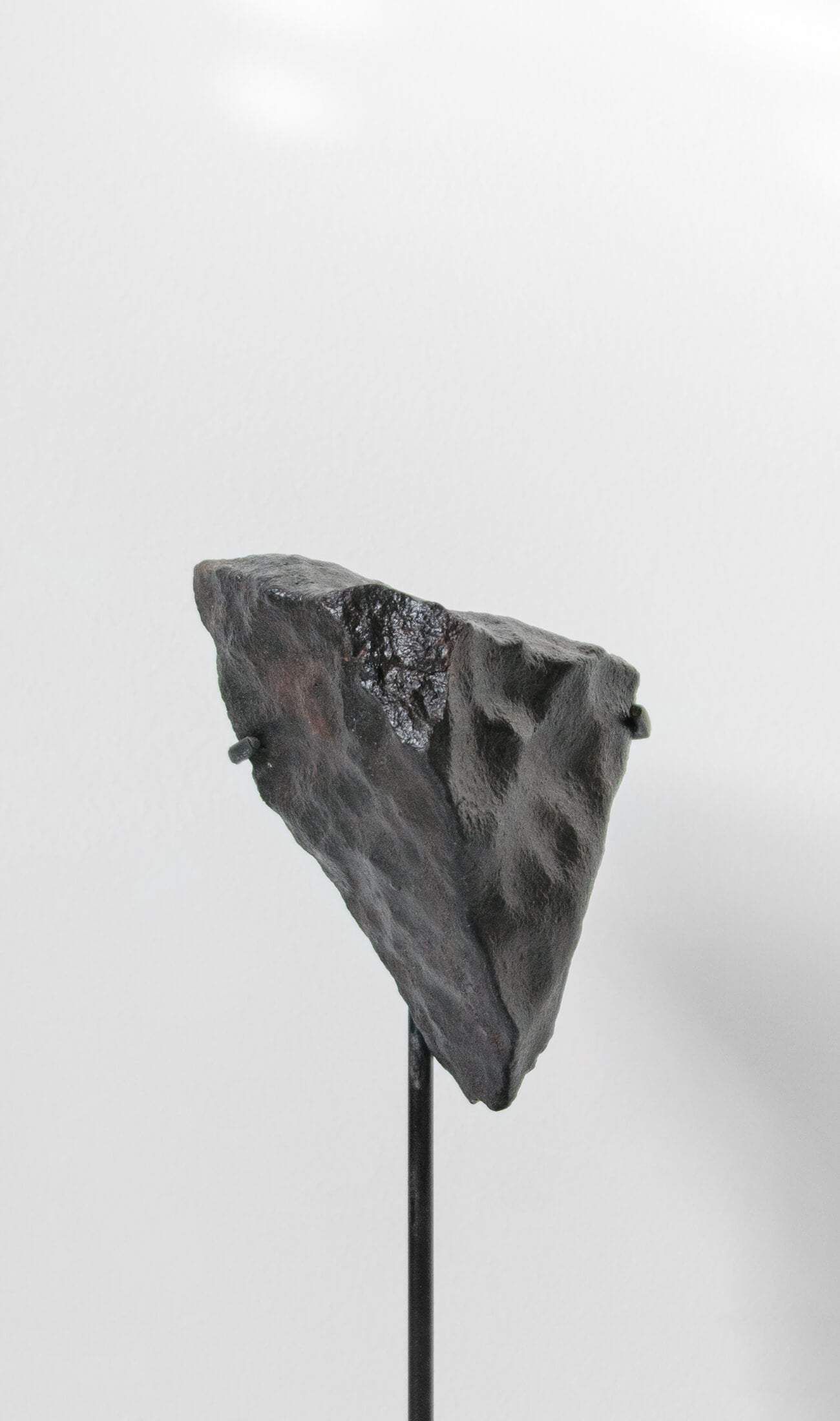 Our fallen star series NWA H5 Iron Meteorite presented on a luxury custom-designed bronze stand weighing 432 grams