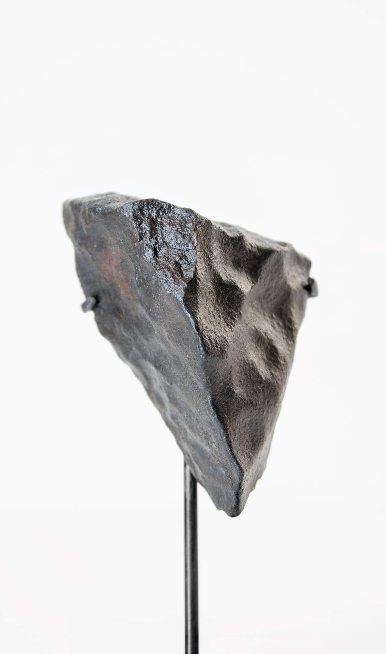 Our fallen star series NWA H5 Iron Meteorite presented on a luxury custom-designed bronze stand weighing 432 grams