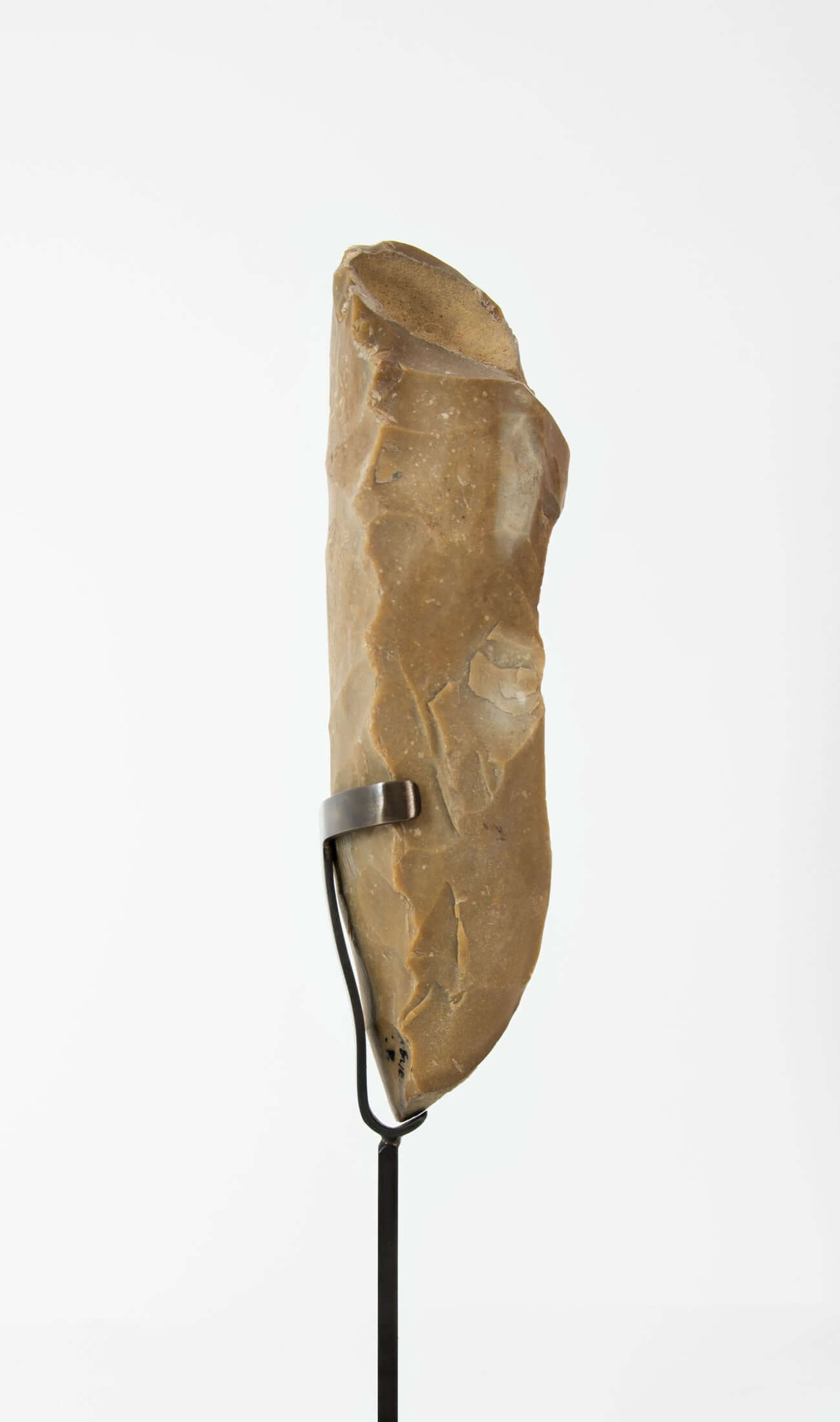 A stunning museum-standard rare authentic Neolithic core flint measuring 372mm created by an ancient hand